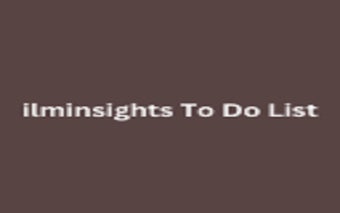 ilminsights To Do List