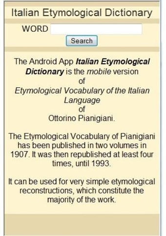 Etymological dictionary