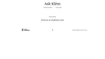 Ask Klem