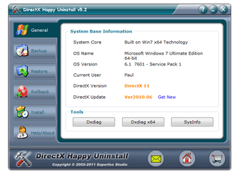 Directx happy uninstall как пользоваться