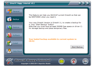 directx happy uninstall free key
