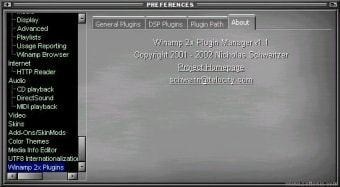 Winamp 2.x Plugin Manager for Winamp 3