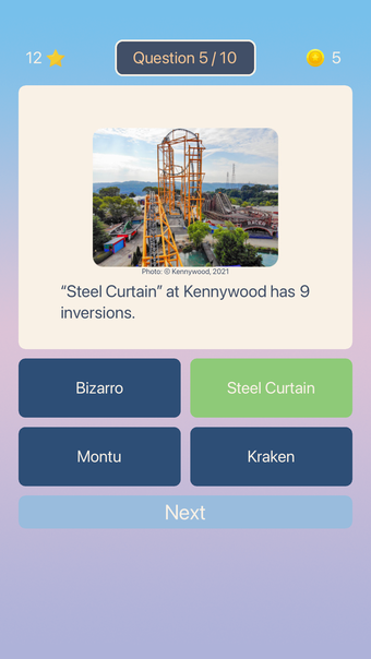 Roller Coaster Quiz