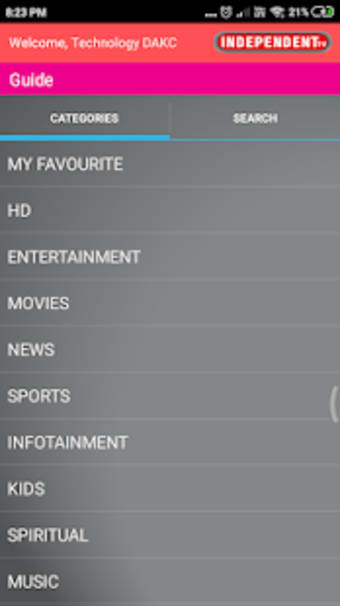 Independent TV Subscriber App