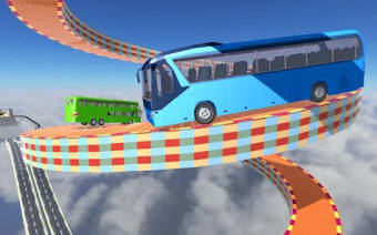 Mega Ramp Impossible Bus Stunt