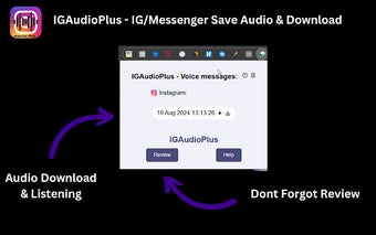 IGAudioPlus - IG/Messenger Save Audio & Download