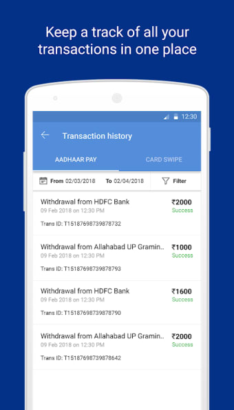 Spice Money Payments– Aadhaar Pay, mPOS and UPI