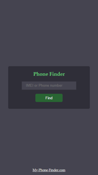 Find my phone - IMEI Tracker