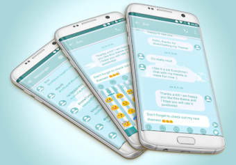 SMS Messages Blue Cloud Theme