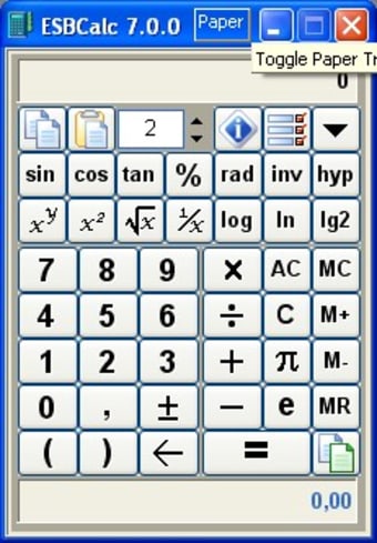 ESBCalc - Freeware Portable Calculator 
