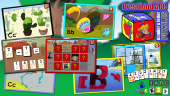 Preschool ABC Number and Letter Puzzle Games