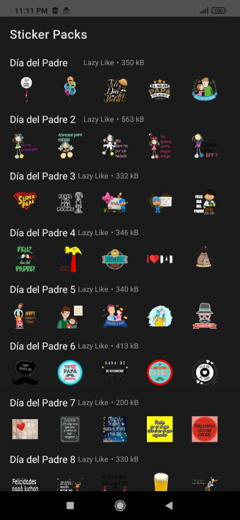 Stickers del Día del Padre para WhatsApp