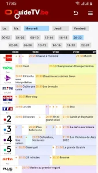 Guide TV Belgique