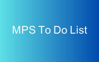 MPS To Do List