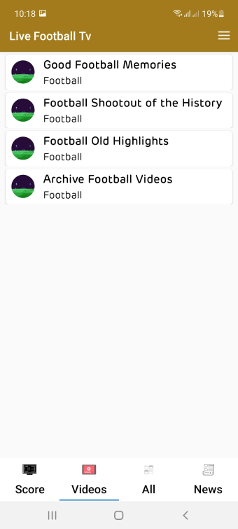 Live Football TV - Match Score