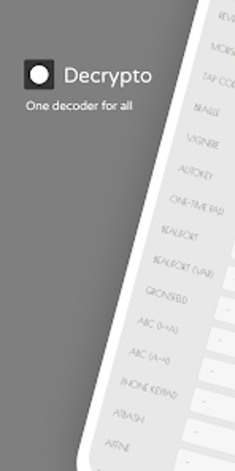 Decrypto: One decoder for all
