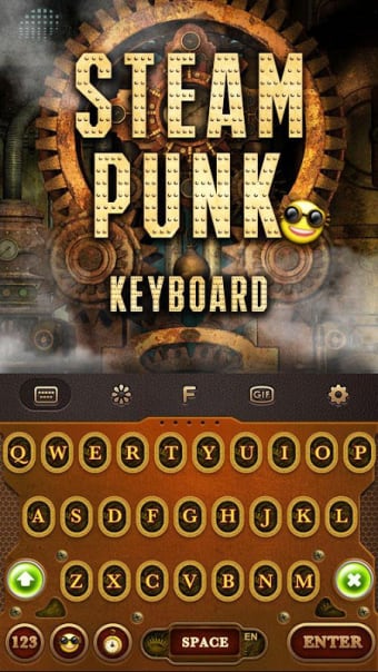 Steampunk Keyboard Theme
