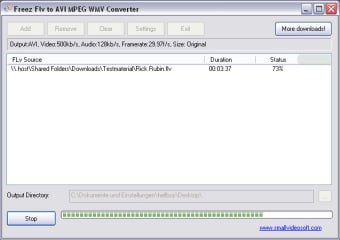 Freez FLV to AVI/MPEG/WMV Converter