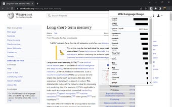 Language Comparer for Wikipedia