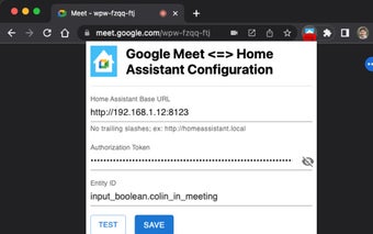 Google Meet <=> Home Assistant