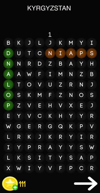 ⭐Word Search - Countries. Free Game.⭐