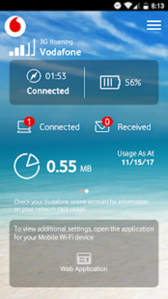 Vodafone Mobile Wi-Fi Monitor
