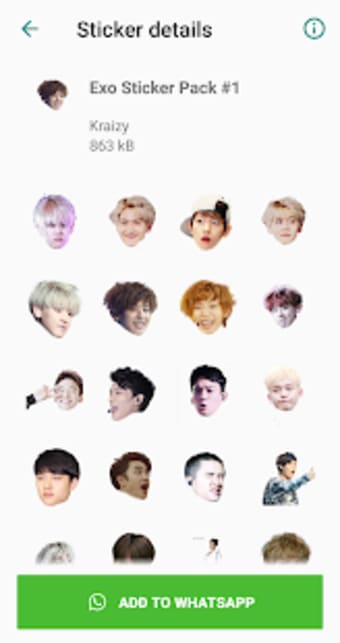 Exo WhatsApp Sticker Kpop