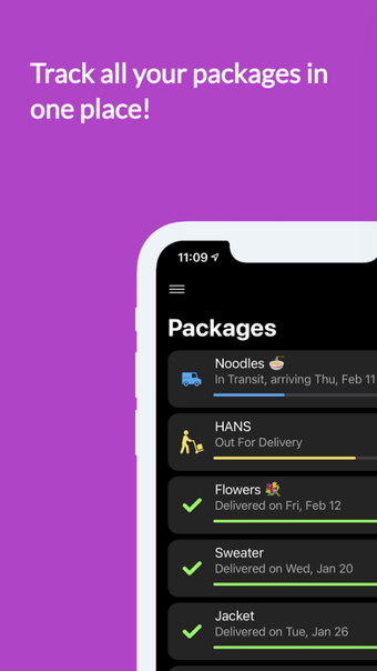 Tracking - PackagesDeliveries