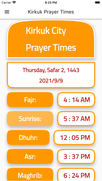 Kirkuk Prayer Times