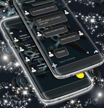 Black New SMS Theme