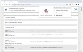 WebGPU Fingerprint Defender