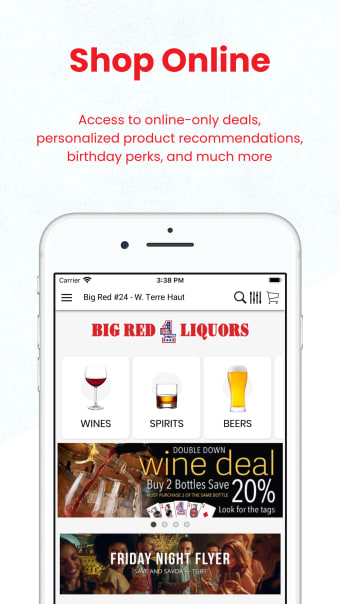 Big Red Liquors App