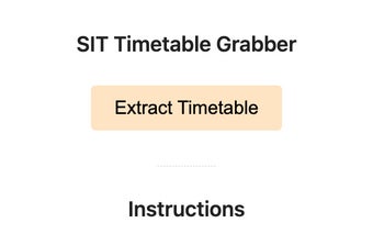 SIT Timetable Grabber