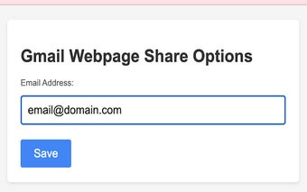 Gmail Webpage Share