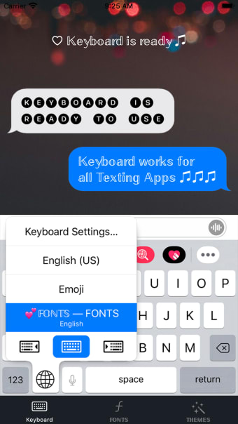 Fonts for iPhone - Keyboard