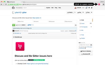 Gitter Helper for GitHub