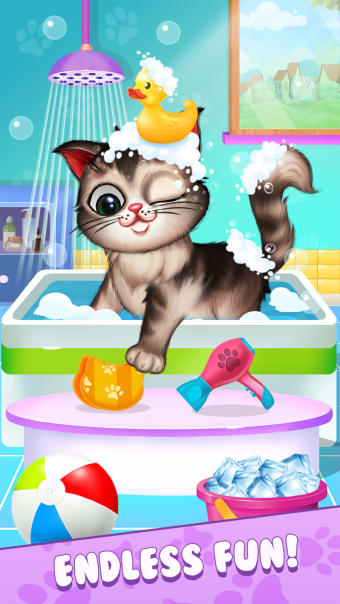 My Fluffy Kitty: Pet Care Game