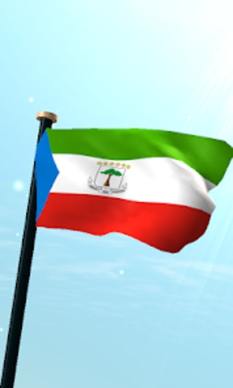 Equatorial Guinea Flag 3D Free