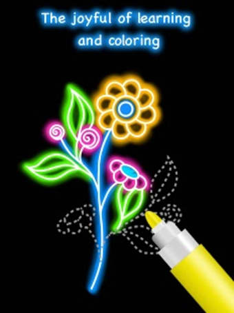 Draw Glow Flower