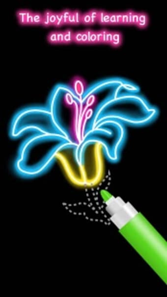 Draw Glow Flower