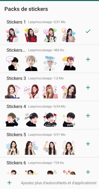 Korean Stickers WAStickerApps