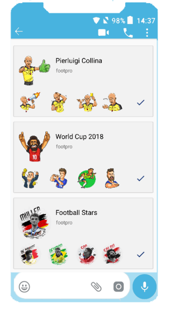 Football Players Stickers For Whatssapp