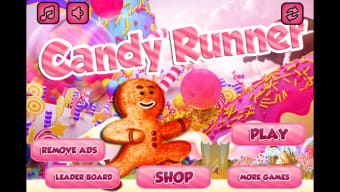 Candy Runner - Race Gingerbread Man Else Crush into Candies