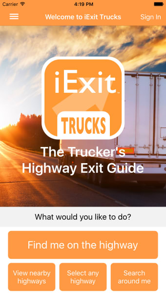 iExit Trucks: The Truckers Highway Exit Guide
