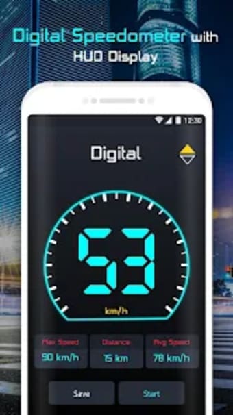 Digital GPS HUD Speedometer