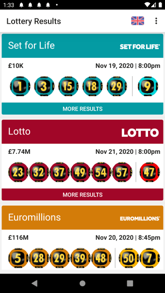 UK National Lottery Results