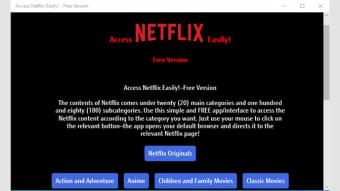 Access Netflix Easily! - Free Version