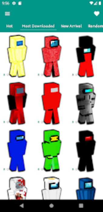 Among Us Skins for Minecraft P