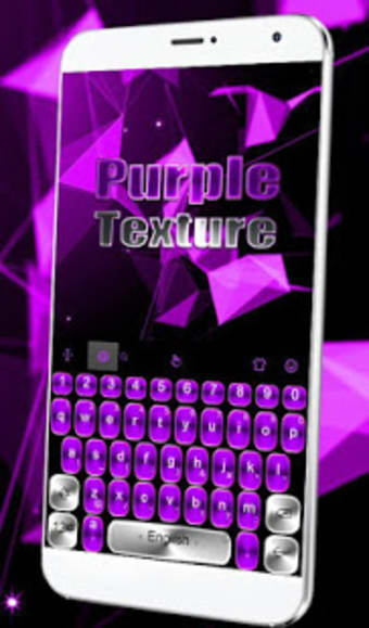 Purple Metal Texture Keyboard Theme