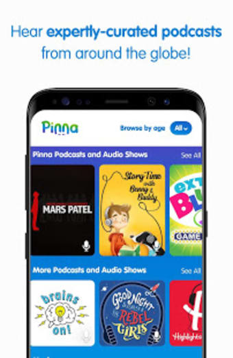 Pinna: Podcasts Audio Books  Music for kids 3-12